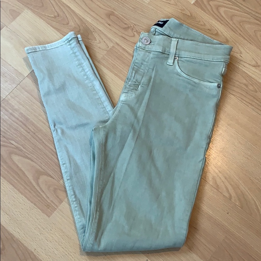 Hudson green skinny jean size 29
